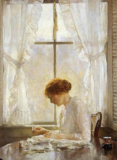 Joseph Decamp The Seamstress Germany oil painting art